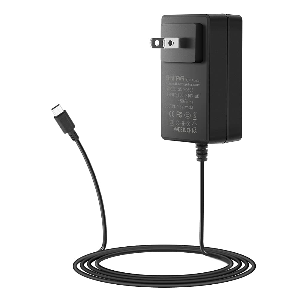 SHNITPWR 5V 3A USB C Power Supply Adapter for Raspberry Pi 4 Type C Power Converter Cord 100~240V AC to DC 5 Volt 3000mA Transformer Compatible with Raspberry Pi 4 Model B 1GB / 2GB / 4GB