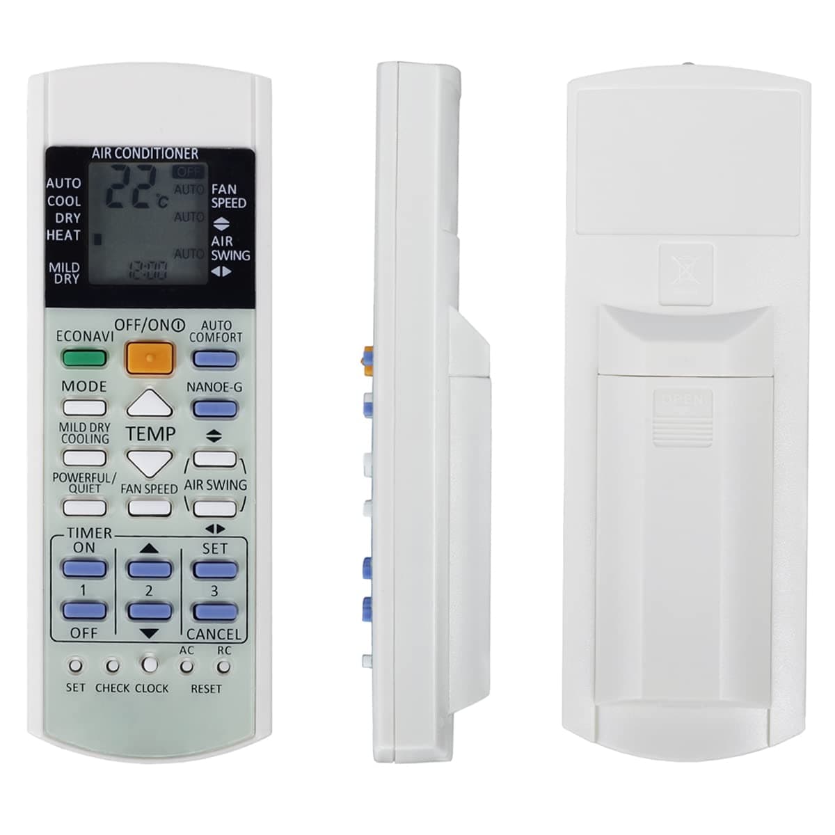 HONONJO Remote Control for Panasonic Air Conditioner Air Conditioning A75C3208 A75C3706 A75C3708 KTSX5J A75C3167 A75C3607