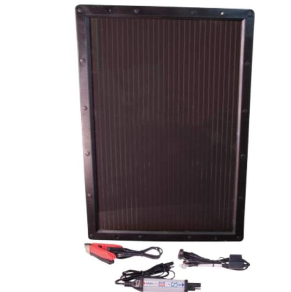OptiMATE SOLAR + 6W Solar Panel, TM-524, Solar Pulse Charger, Tester & Maintainer for 12V batteries, with 6W solar panel