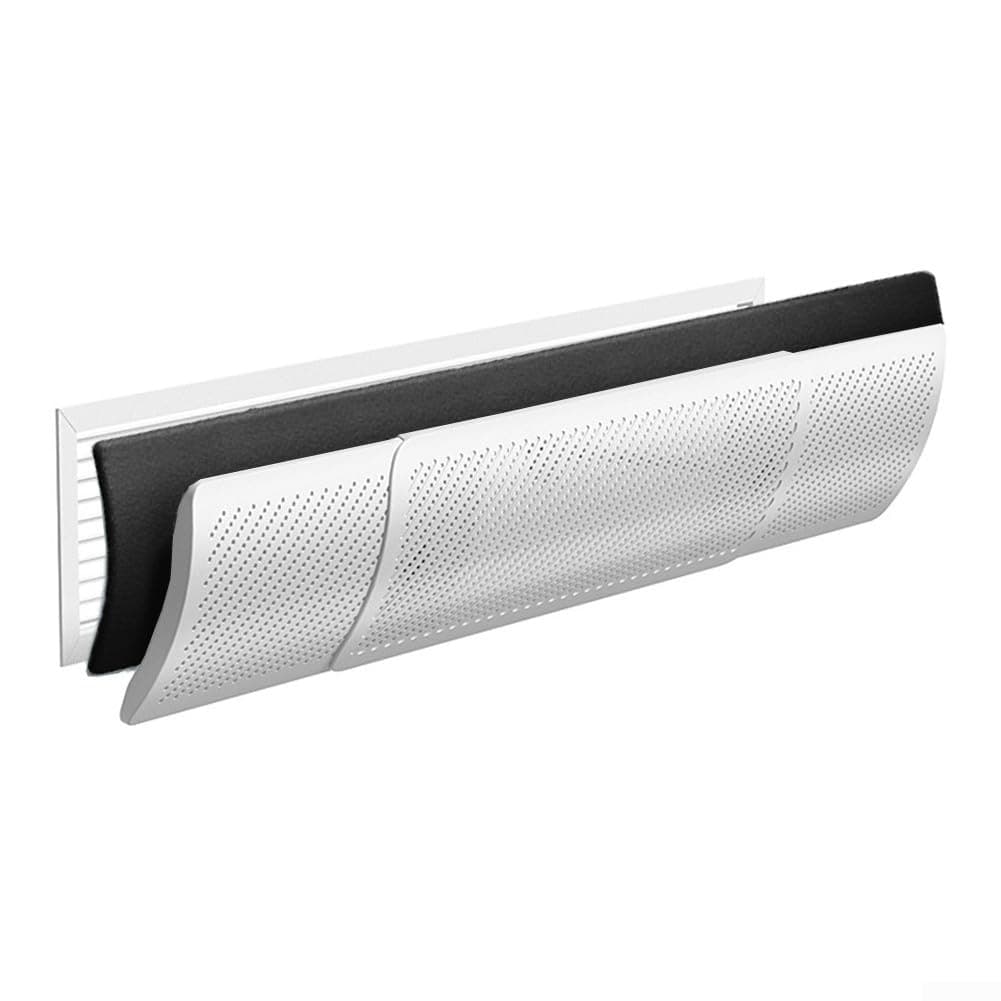 Flow Deflector For Air Conditioner, Split Unit Baffle Shield, Anti-Direct Blowing Central Air Deflector With Adjustable Wing For AC Wall(Carbon filter-S)