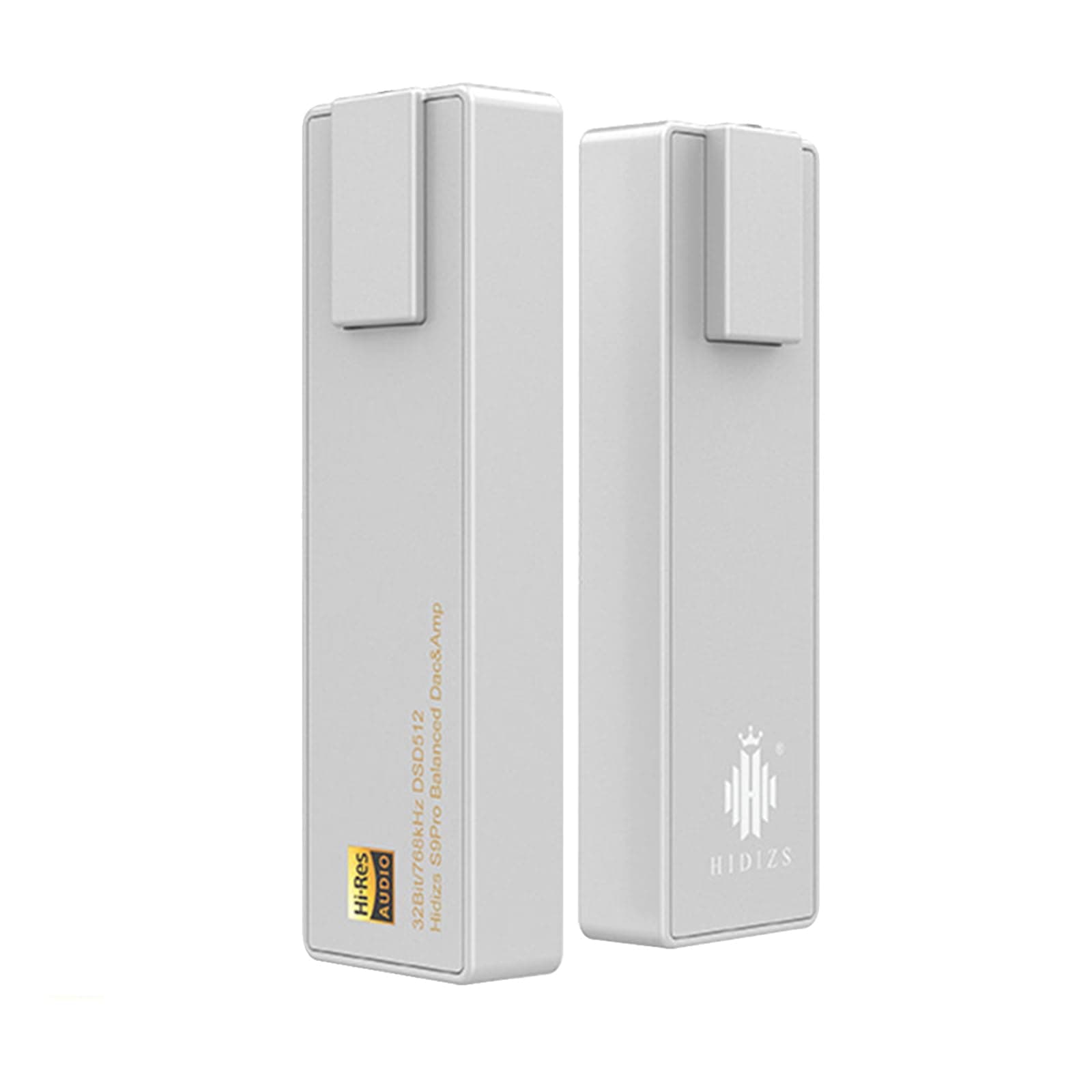 HIDIZS S9 PRO Balanced & Single-Ended Mini HiFi DAC & AMP, 768kHz/32Bit, DSD512 Portable Audio Decoding Amplifier for iPhone iPod Android PC with Windows/Mac OS/iOS/iPad OS System (Silver)