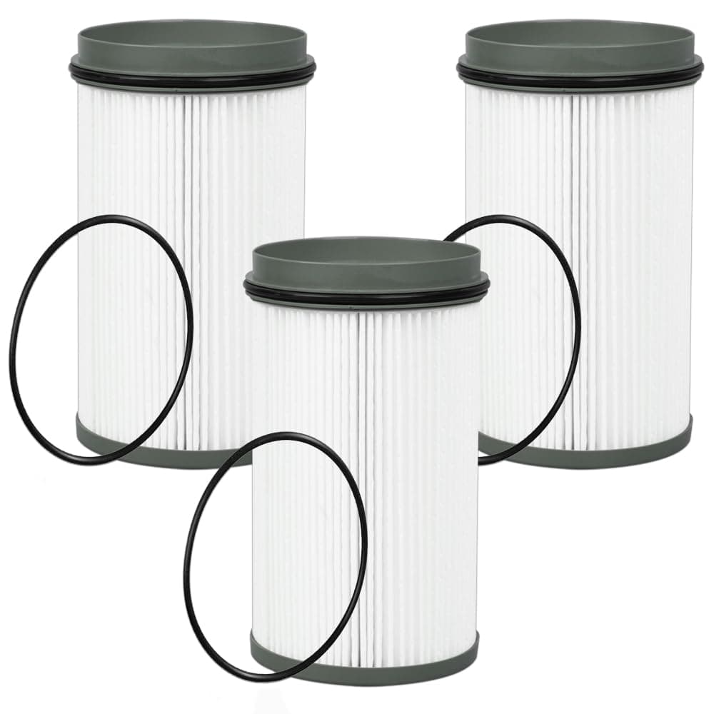 R61709 Fuel Filter Water Separator Element Compatible with DD13 DD15 DD16 Diesel Engine Replaces PF46235 FS20176 Fits for Detroit 03-40538-009 Housing（Set of 3）