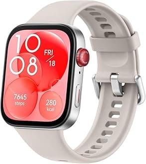 WATCH FIT 3, 1.82" AMOLED Display, Ultra-Slim Design, All-Round Fitness Management, Comprehensive Health Management, Durable Battery Life, Compatible with iOS & Android, White