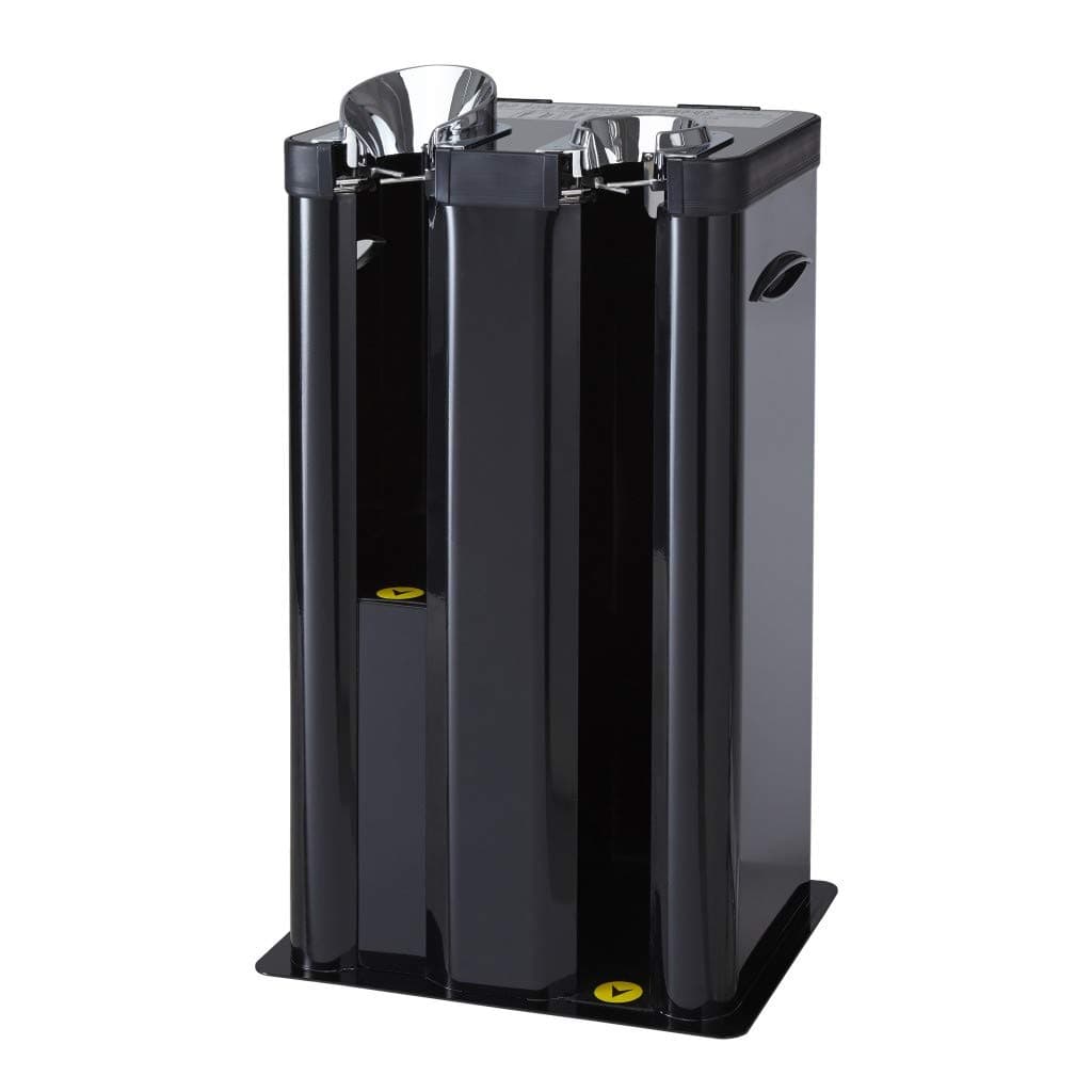 Automatic Wet Umbrella Wrapper Packing Machine, Bags Dispenser Holder, Double Slots, EGI Special Color Coating, 200 Long Bags and 200 Short Bags Included (Black)