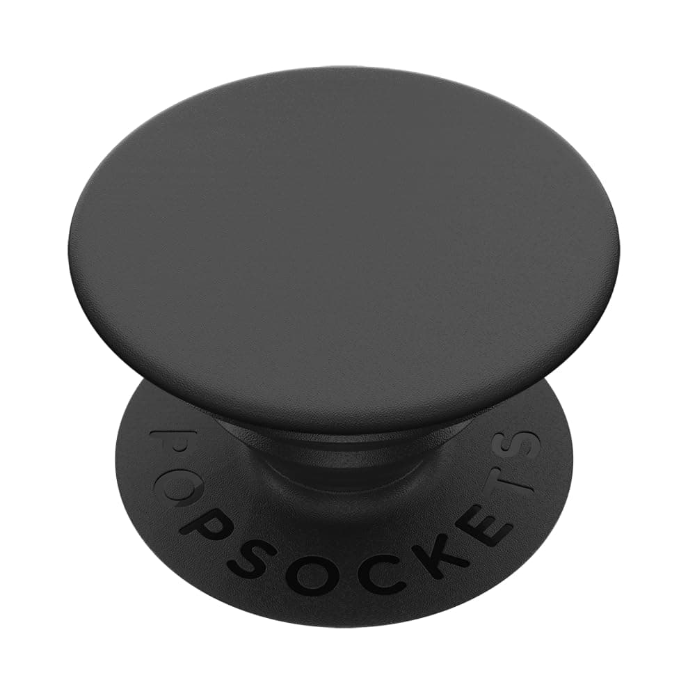 PopSockets Phone Grip with Expanding Kickstand, Adhesive Grip - Black