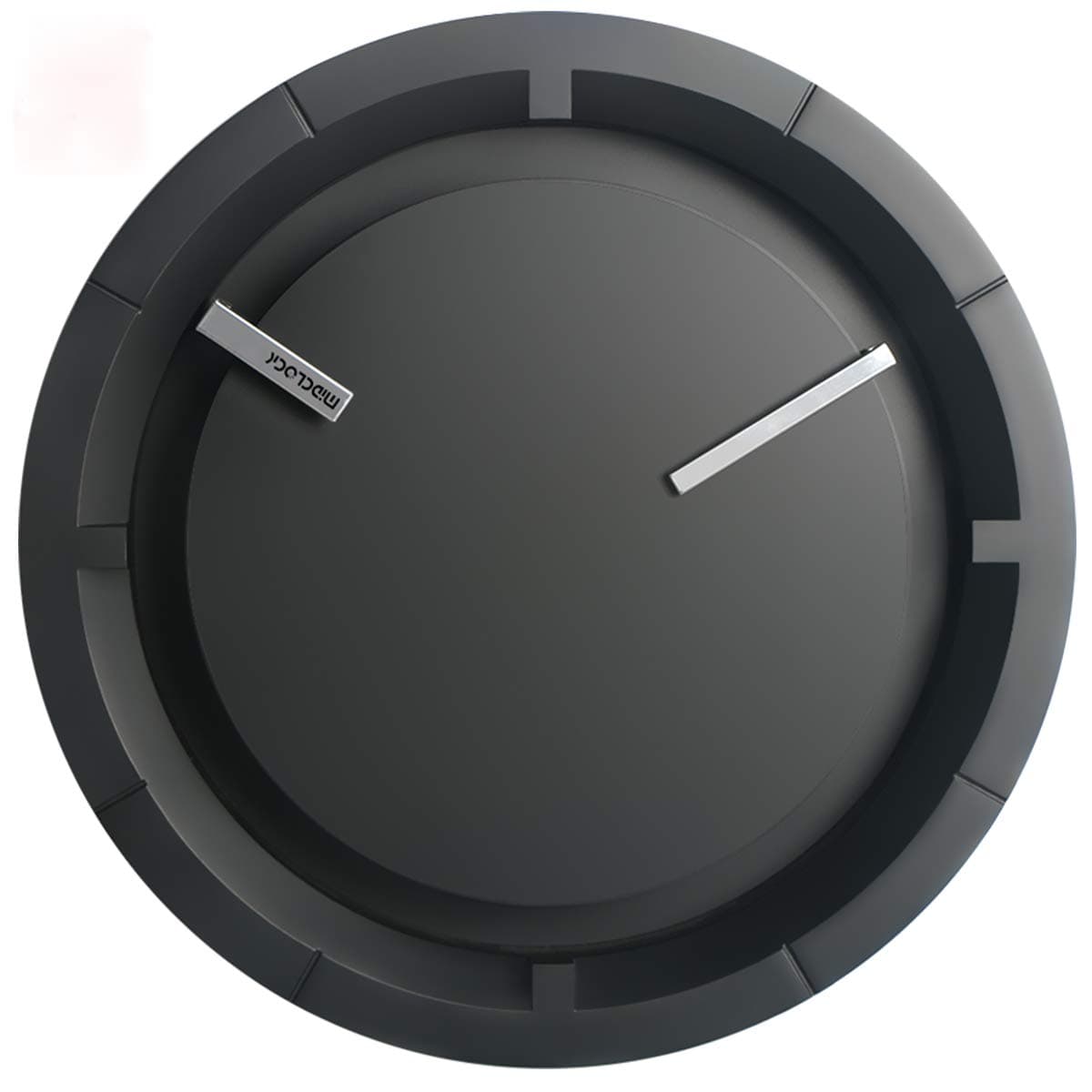 Wall Clock, New Modern Black Analog Clock, Silent Non-Ticking - 12 Inch Quality Quartz Battery Operated Round, Decorative Clock for Living Room Bedroom Office/Home/School Gift Clock (Black)