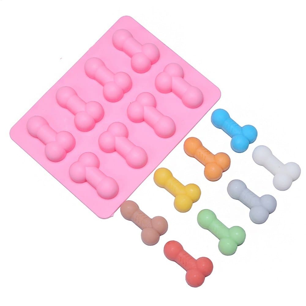 Cake mold dick ice cube tray Silicone Mold Soap Candle Moulds Sugar Craft Tools Bakeware Chocolate
