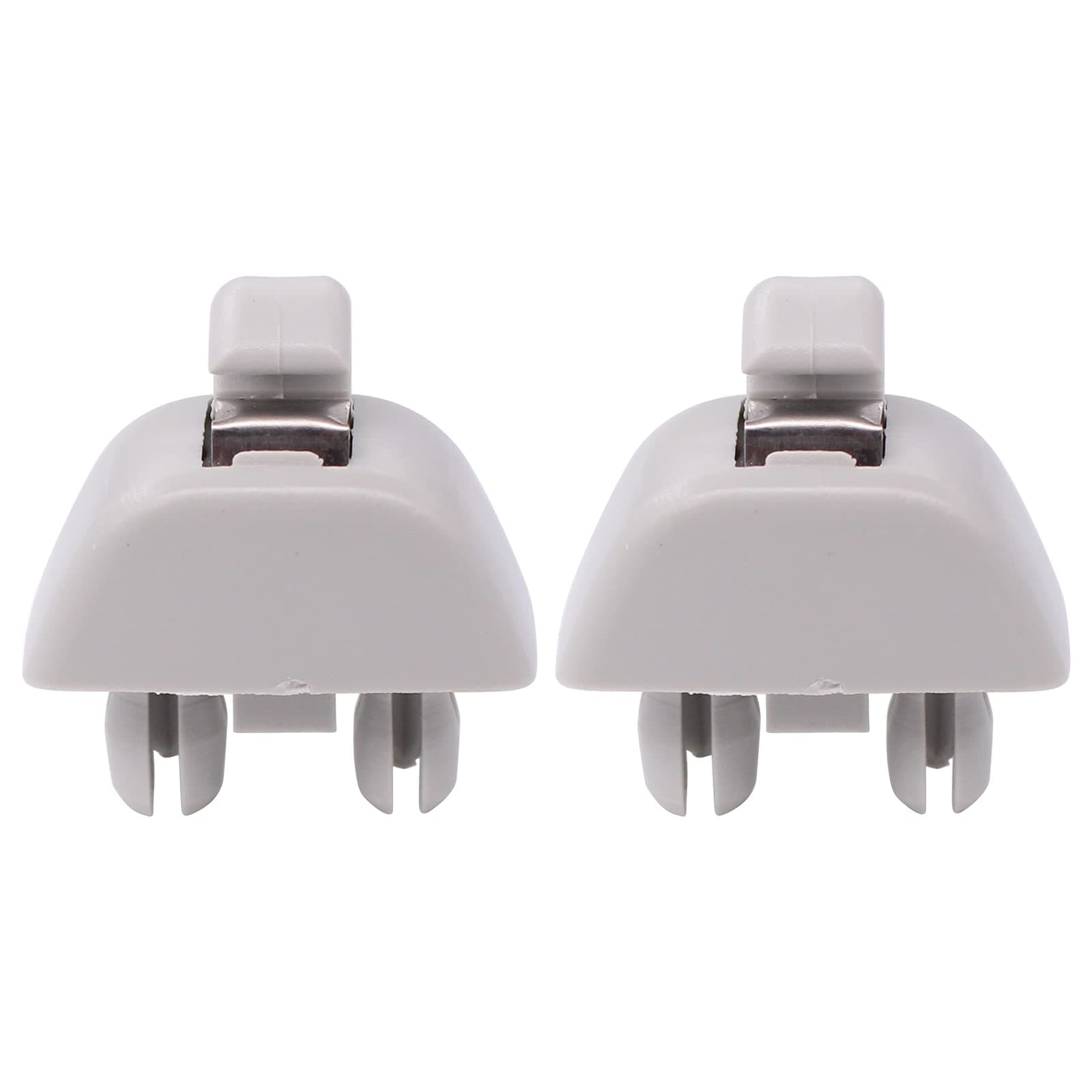 Pack of 2 Gray Interior Sun Visor Clip Bracket for Audi A6 A7 A8 S6 S7 S8 for VW Passat Polo 2006-2019