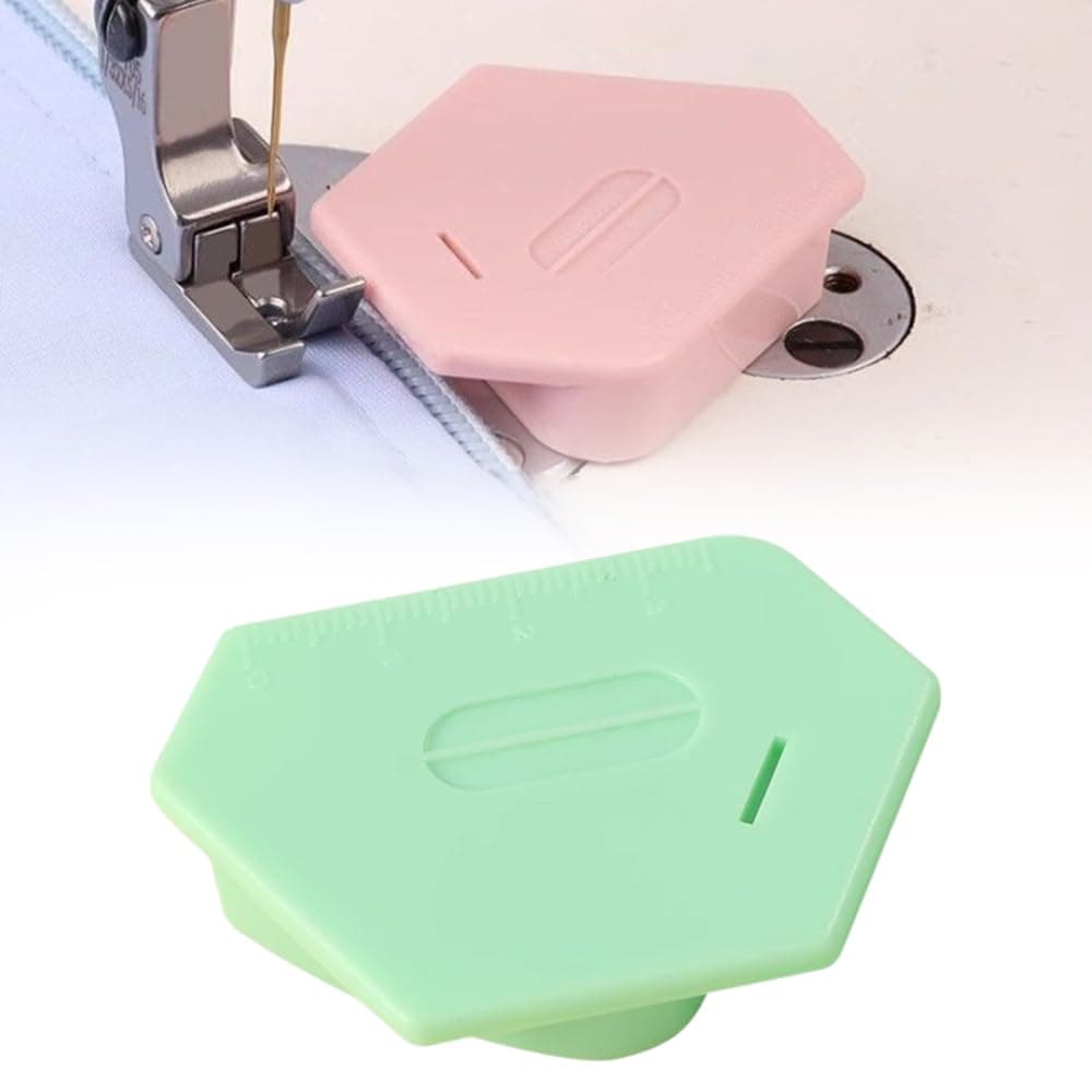 Magnetic Seam Guide for Sewing Machine,2024 Upgraded Multi-Purpose Tool Polygonal Strong Magnetic Gauge,Polygonal Multifucntional Seam Guide Hemmer with Scale,Sewing Accessories Supplies (Green)