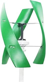 Wind Turbine Generator Kit, 10KW Vertical Wind Turbine nerator for Home 10000W 12V 24V 48V Low Noise Free Energry Windmill for Hybrid Solar Wind System(Green,24V_10KW)