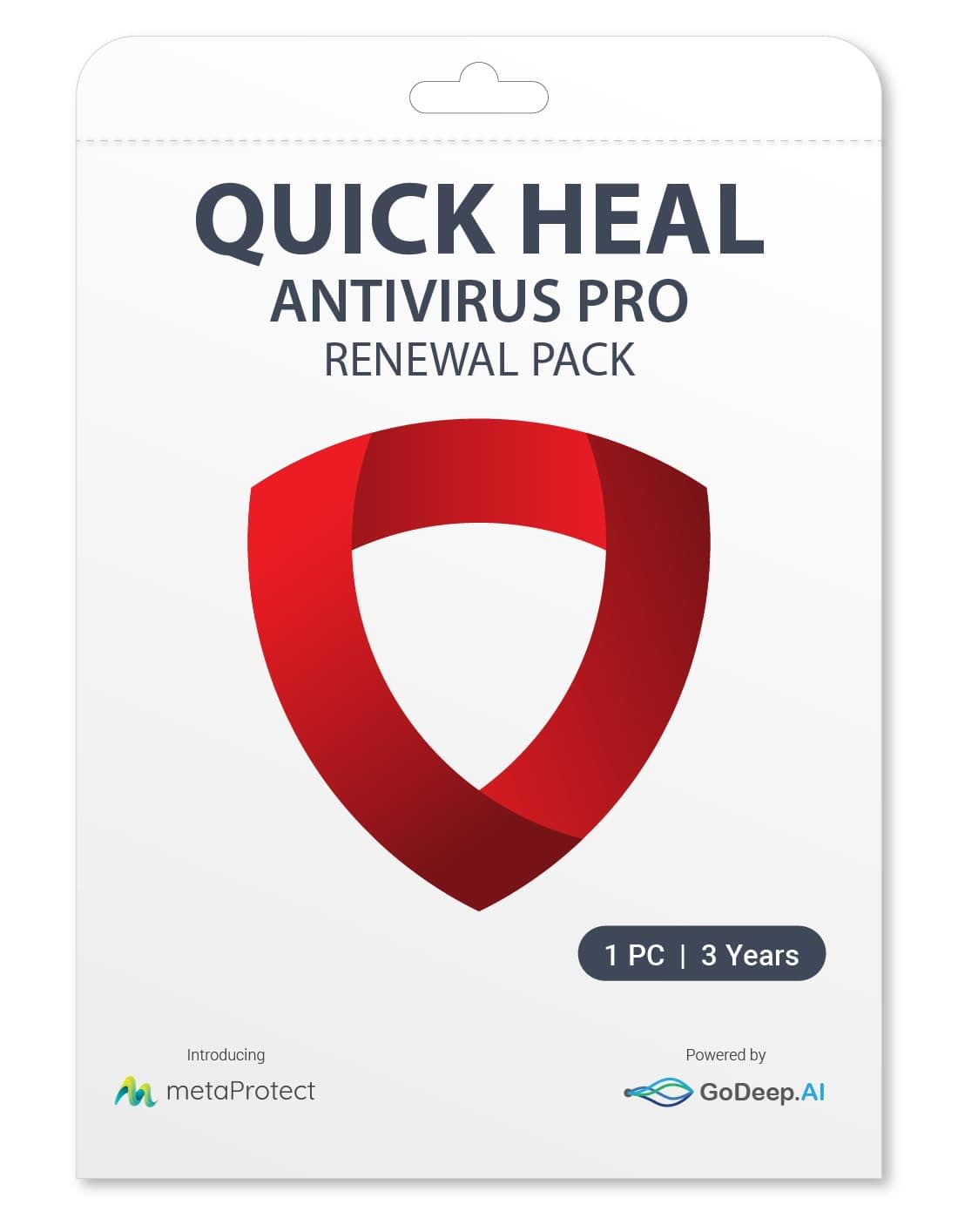 - Quick Heal | Antivirus Pro | Renewal Pack | 1 User | 3 Years (Physical Box) | Existing ( 1 User ) Subscription Needed