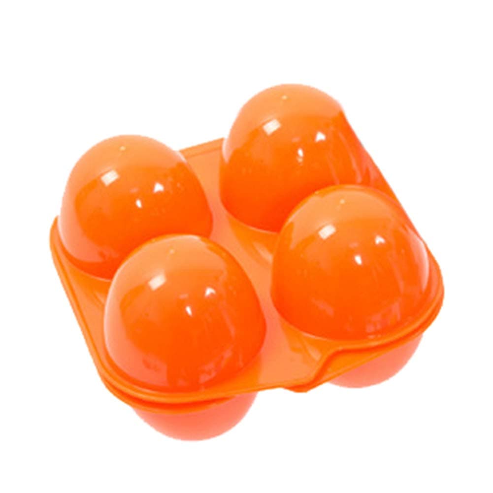 Lsgepavilion Portable Egg Boxes 2/4/6/12 Eggs Carrier Holder Container Plastic Storage Case for Outdoor Camping Picnic 4 Grid
