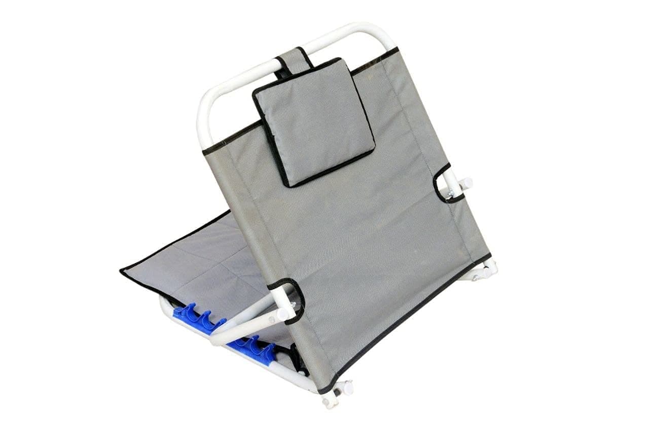 MUBBA Adjustable Hospital Back Support for use on Bed or Backrest for Sitting - Universal Size Grey, Cotton