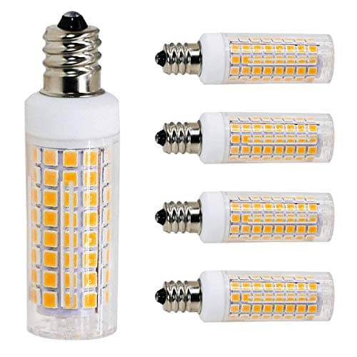E12 led Bulbs 75W 80W 100W Replacement, 85W Halogen Bulbs Equivalent 850lm, Dimmable e12 led Light Bulbs AC110V 120V 130 Voltage Input, Warm White 3000K,E12 led Bulb, Pack of 4