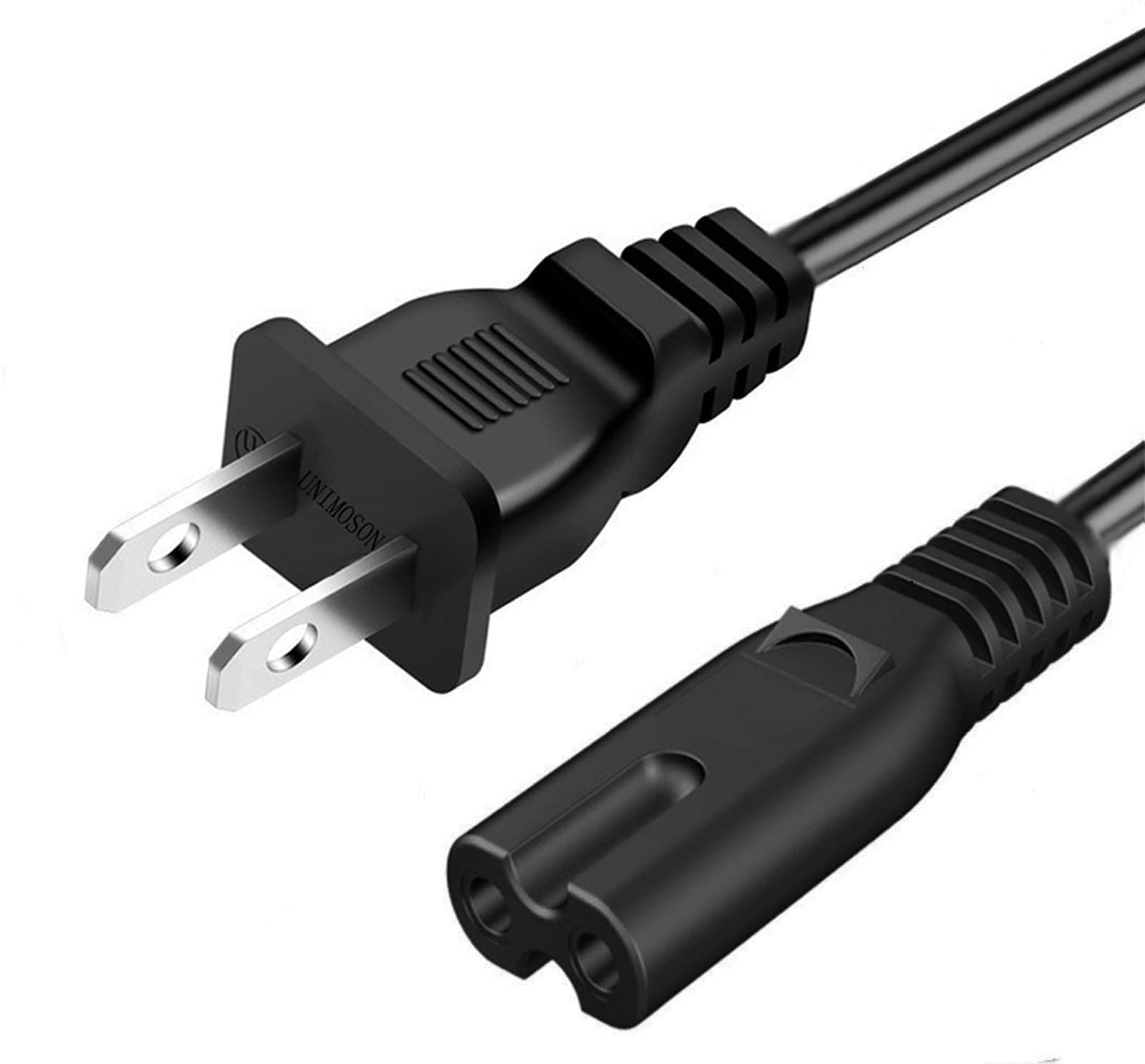 PWTECH 2Prong Wall Power Cord Cable Compatible with Apple TV (1st2nd3rd4th Generation) Replacement 6FT Power Cable