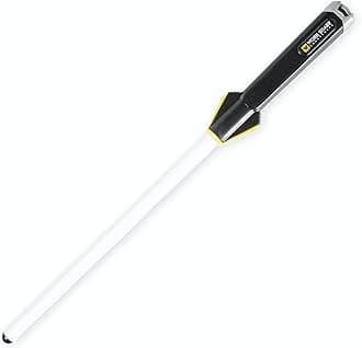 Work Sharp Kitchen Ceramic Honing Rod - Angle Guided - For Chef, Santoku, Paring, & Serrated Knives Black