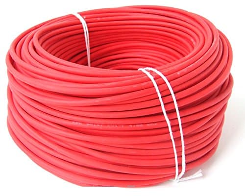 KBE solar cable 4 mm². 10 metres long. Colour: red. Made in Germany.
