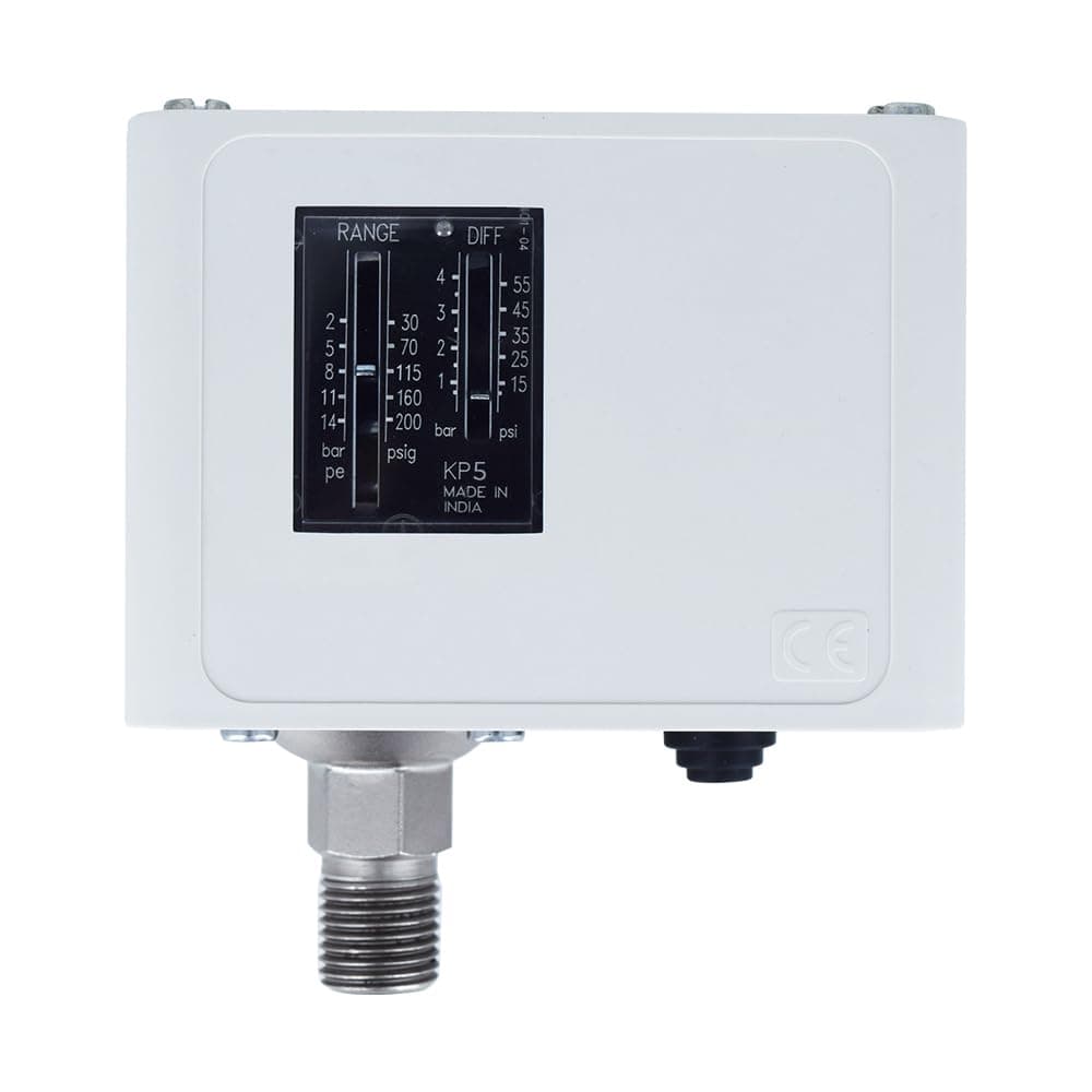 KP-5 Auto Pressure Switch (Range: 8 to 32 bar) for Refrigeration Compressors, Air Conditioning Systems by INSTRUKART