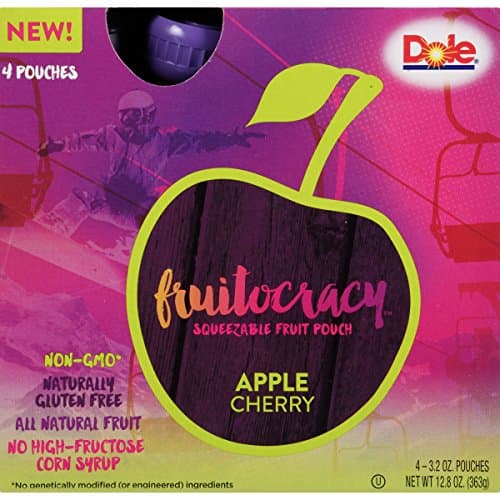 Dole Fruitocracy, Apple Cherry, 3.2oz, 4 pouches