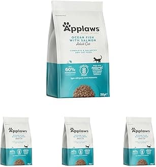 Applaws Complete Natural Dry Cat Food 350g Adult Ocean Fish with Salmon (Pack of 4)