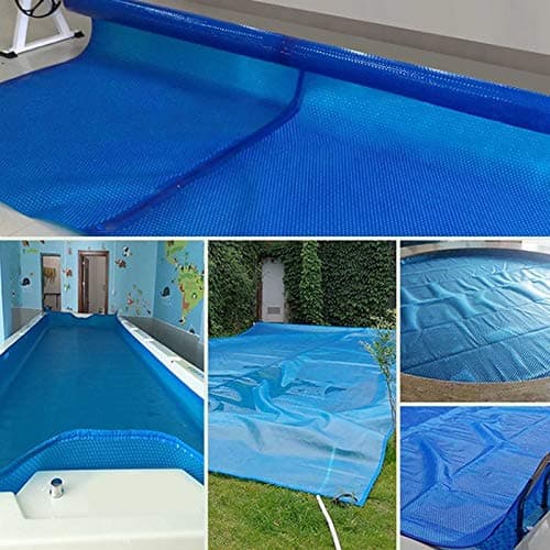 Bubble Summer Solar Pool Cover, Rectangle Heating Blanket Heavy Duty Tarpaulin with Grommets, for Inflatable Swimming Pools, In-Ground Pools (Size : 1.5m×2m(5ft×6ft))