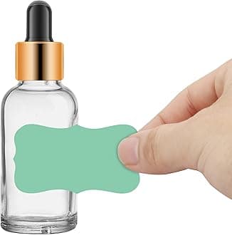 Wisdompro 256 Pcs Colored Label Stickers, Self Adhesive Gift Tag Stickers Blank Write on Labels for Essential Oil Bottles, Jars and Food Containers - 2 x 1.2 inch