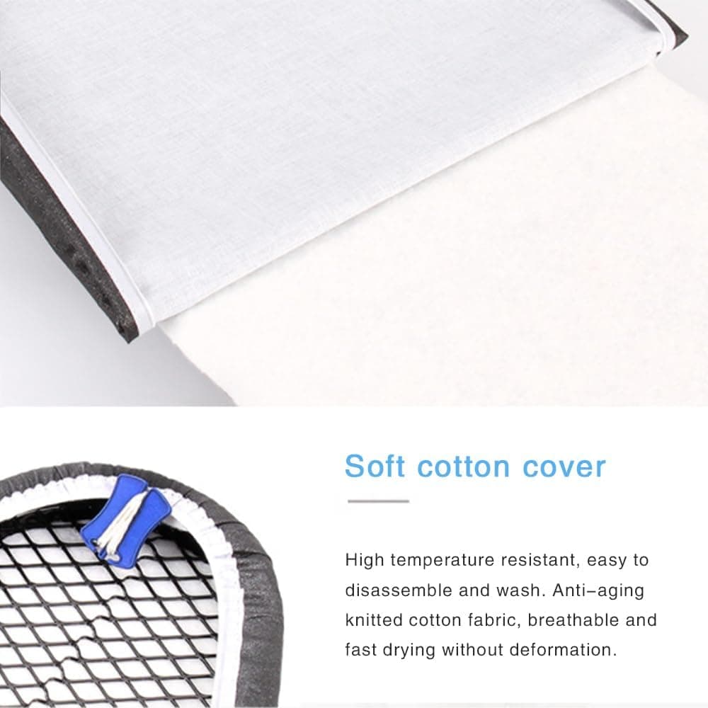 TOMVAES Ironing Board Home Folding Desktop Ironing Board Ironing Clothes Ironing Board Cabinet Iron Pad Ironing Table Ironing Board (Black)