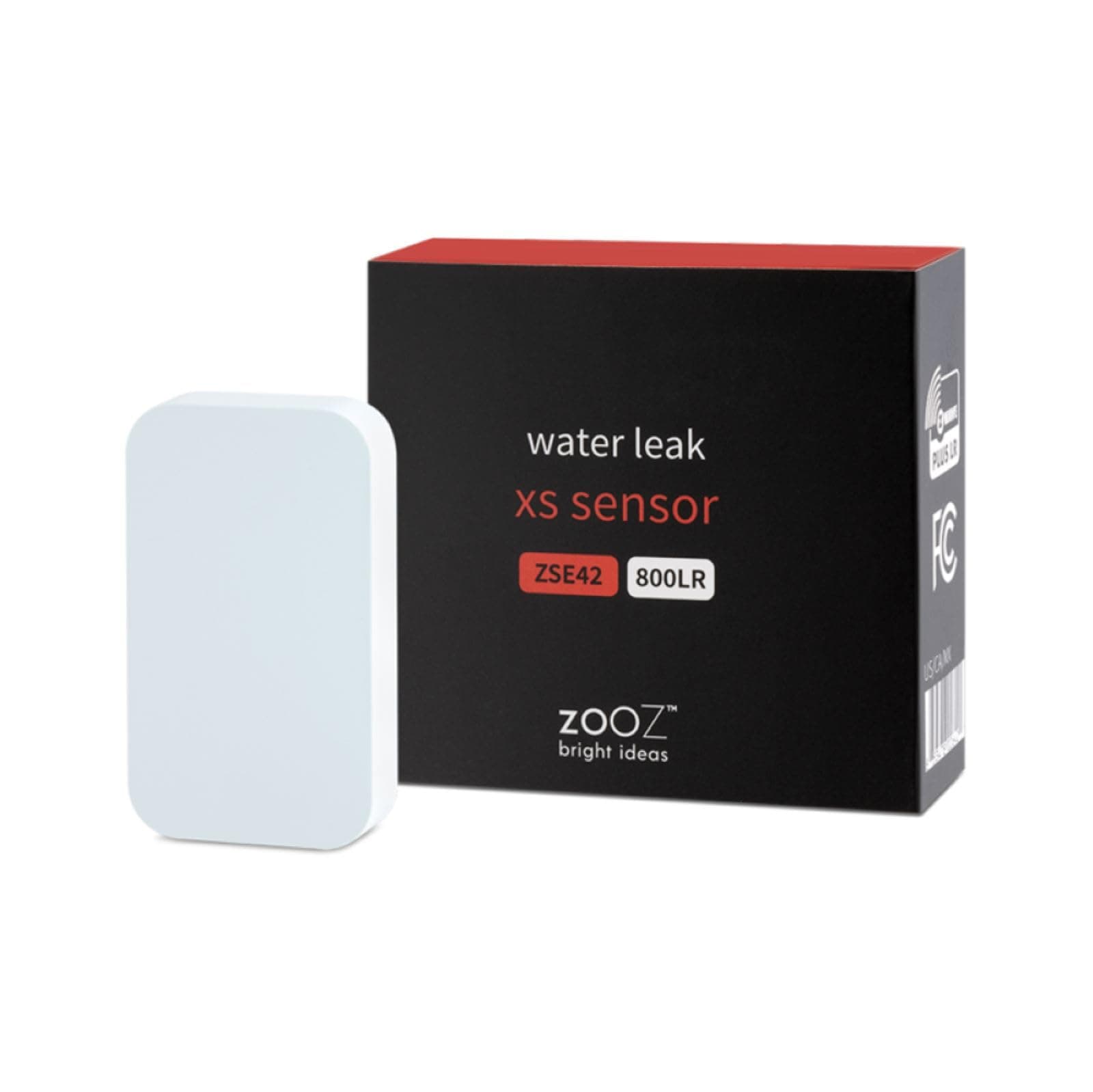 Zooz 800 Series Z-Wave Long Range Water Leak XS Sensor ZSE42 800LR for for Smart Flood Prevention. Hub Required (Sold Separately). Compatible with SmartThings, Hubitat, and Z-Box Hub.