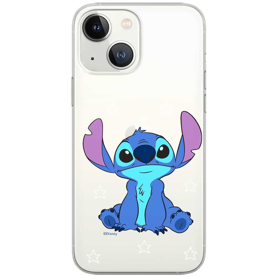 ERT GROUPDisney Stitch Phone Case Designed for iPhone 13, 6.1 inch, TPU Shockproof Protective Phone Cover, Raised Edges, Scratch Resistant, Lilo and Stitch Design