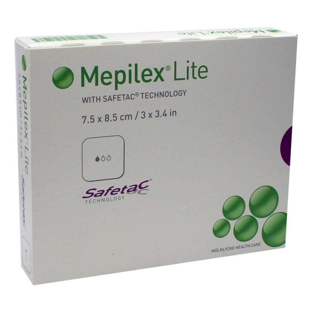MEPILEX Lite Foam Dressing 7.5 x 8.5 cm Sterile (Pack of 5)