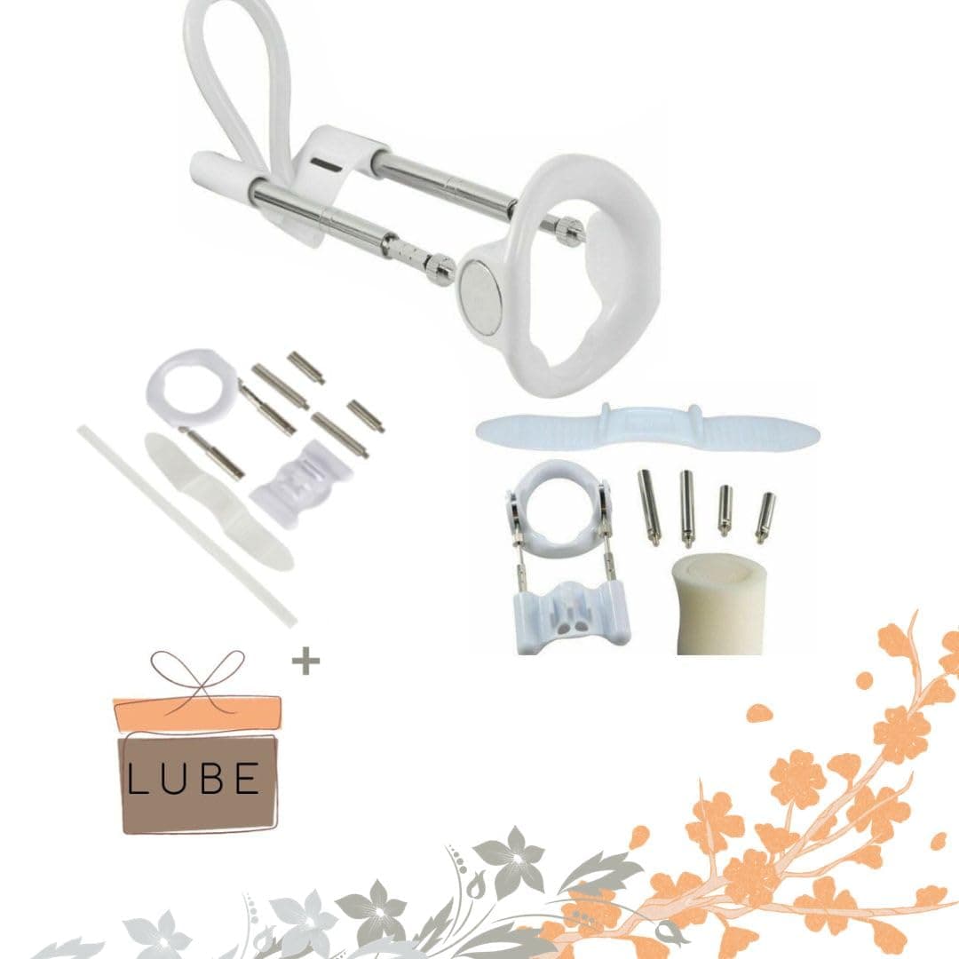 Traction Therapy Device for Men Massage Tool Kit Extender White LB