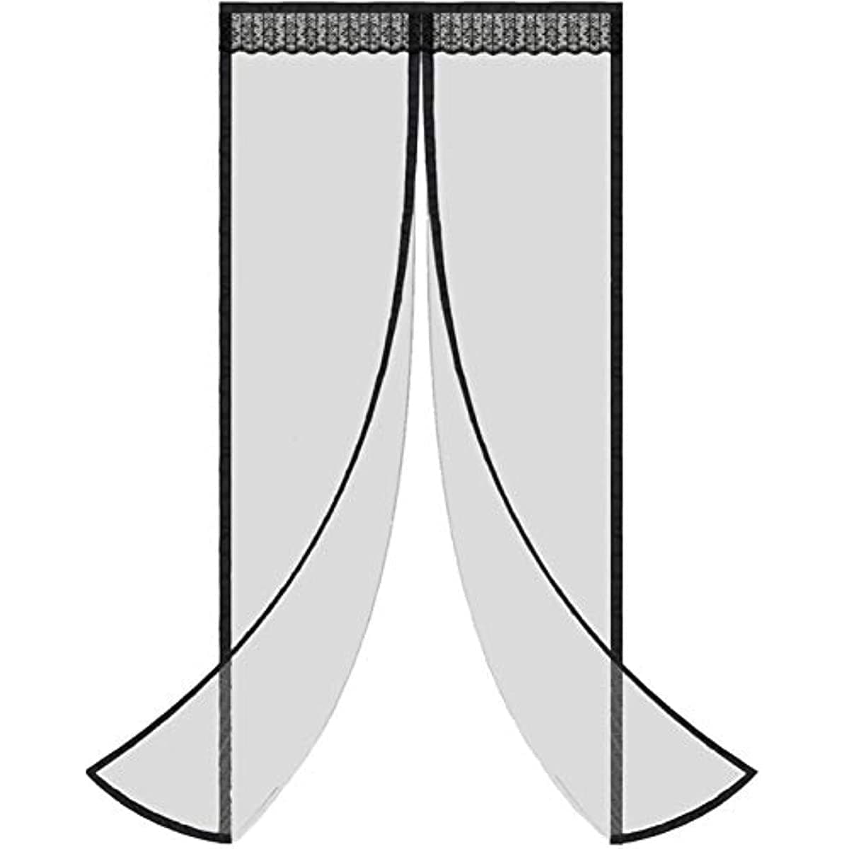 Rayyan Magnetic Screen Door,Curtain Automatic Closing,Fly Insect Bug Screen Net Mesh,Full Frame Seal,Easy Install Magic Mesh Curtain,No Drilling,Suit for Bedroom,Balcony,Kitchen(90×210cm)