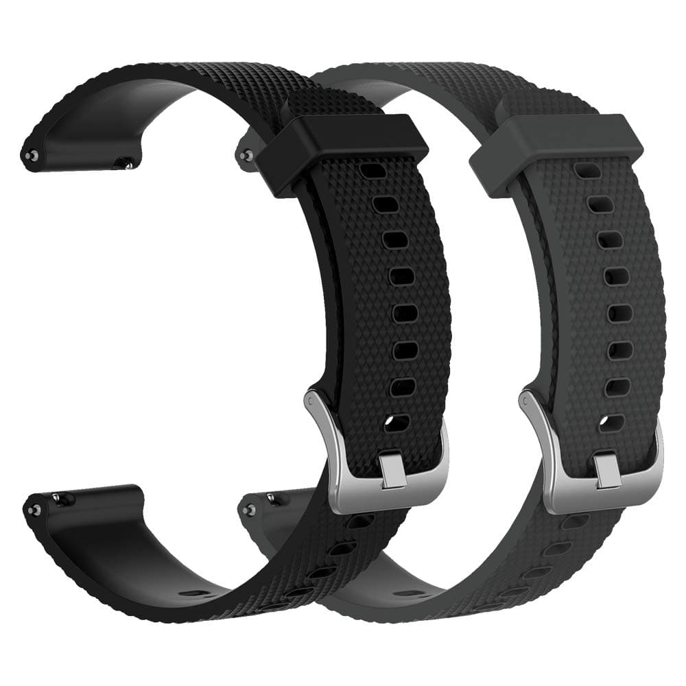 2-Pack Silicone Bands Compatible with Amazfit Bip Smartwatch Replacement Strap