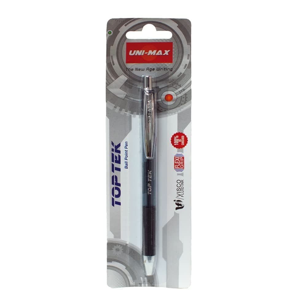 Plus Office Unimax Top Tek Ballpoint Pen Blue