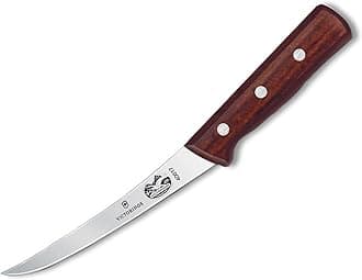 Victorinox Maple Wood Handle Curved Semi-Stiff Blade Boning Knife, 15 cm Size