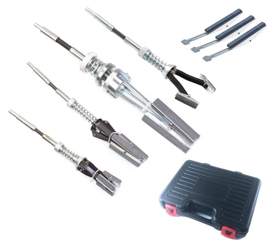 VQP 7-Piece Engine Cylinder Hone Set, Cylinder Hone Tool + 3 Spare Stones, Machinist Tools Box, Adjustable Deglazer for Brake Cylinder Bores 3/4"-7" Honing Tool