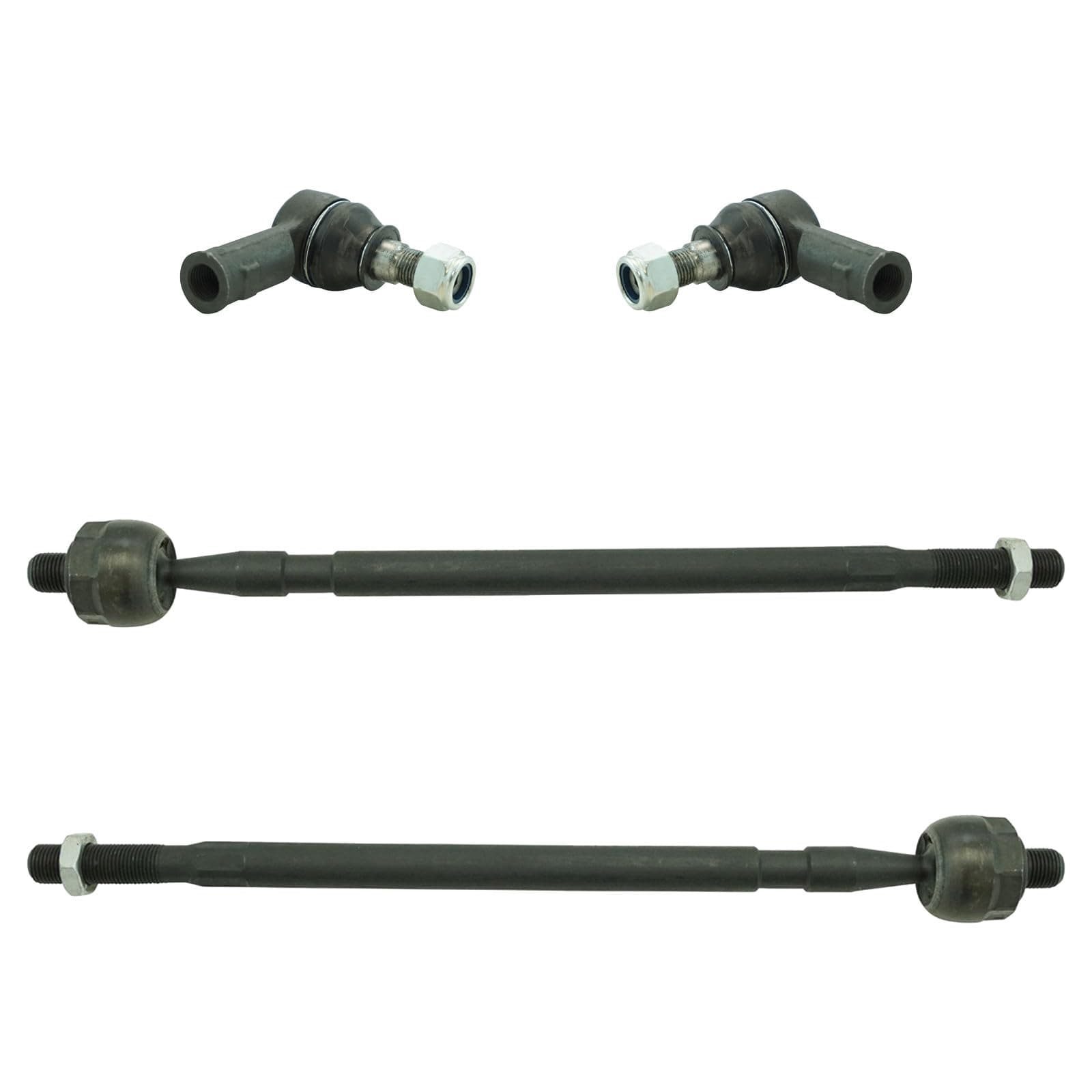 TRQ Inner and Outer Left and Right Tie Rod Set 4 Piece Compatible with 03-06 Dodge Sprinter 2500 03-06 Dodge Sprinter 3500 02-06 Freightliner Sprinter 2500 02-06 Freightliner Sprinter 3500