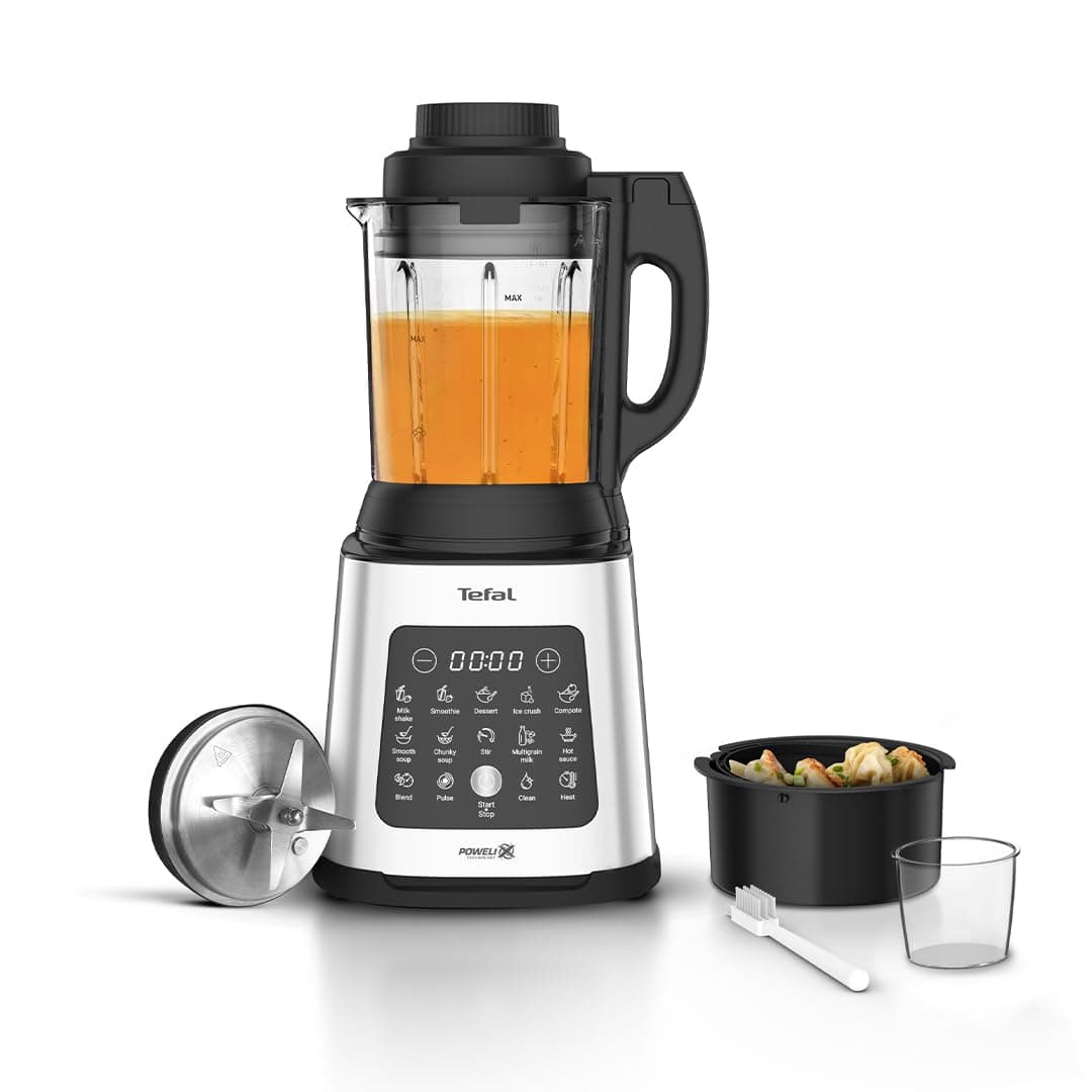 Blender & Soup Maker Perfectmix Cook, 2L, 10 Auto Programs, Smoothie Maker, Removable Blades, Cleaning Program & Brush, Glass Jug, Tamper, Hot & Cold Kitchen Blender, Cooking, BL83SD65