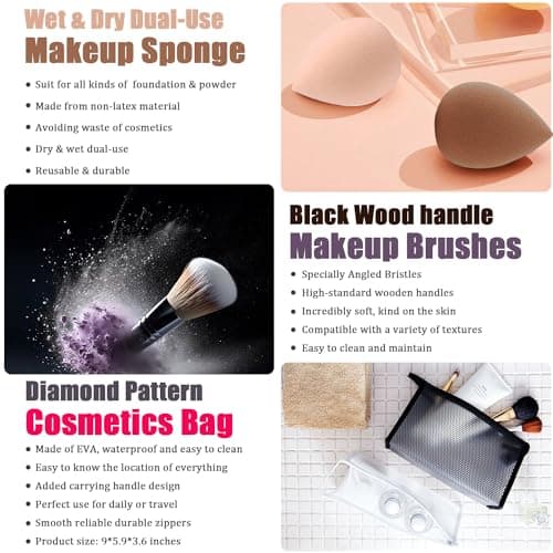 All in One Makeup Kit for Women Full Kit, Travel Makeup Gift Set for Women Te...