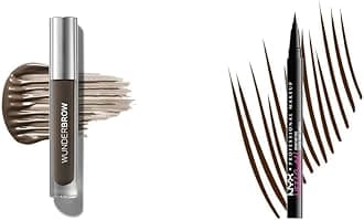 WUNDERBROWWaterproof Eyebrow Gel and NYX PROFESSIONAL MAKEUP Lift & Snatch Eyebrow Tint Pen Bundle, Black/Brown and Espresso