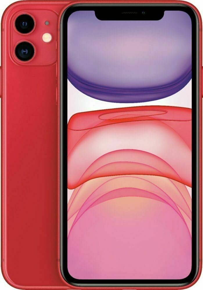 Apple iPhone 11, 128GB, Red - Unlocked (Renewed)