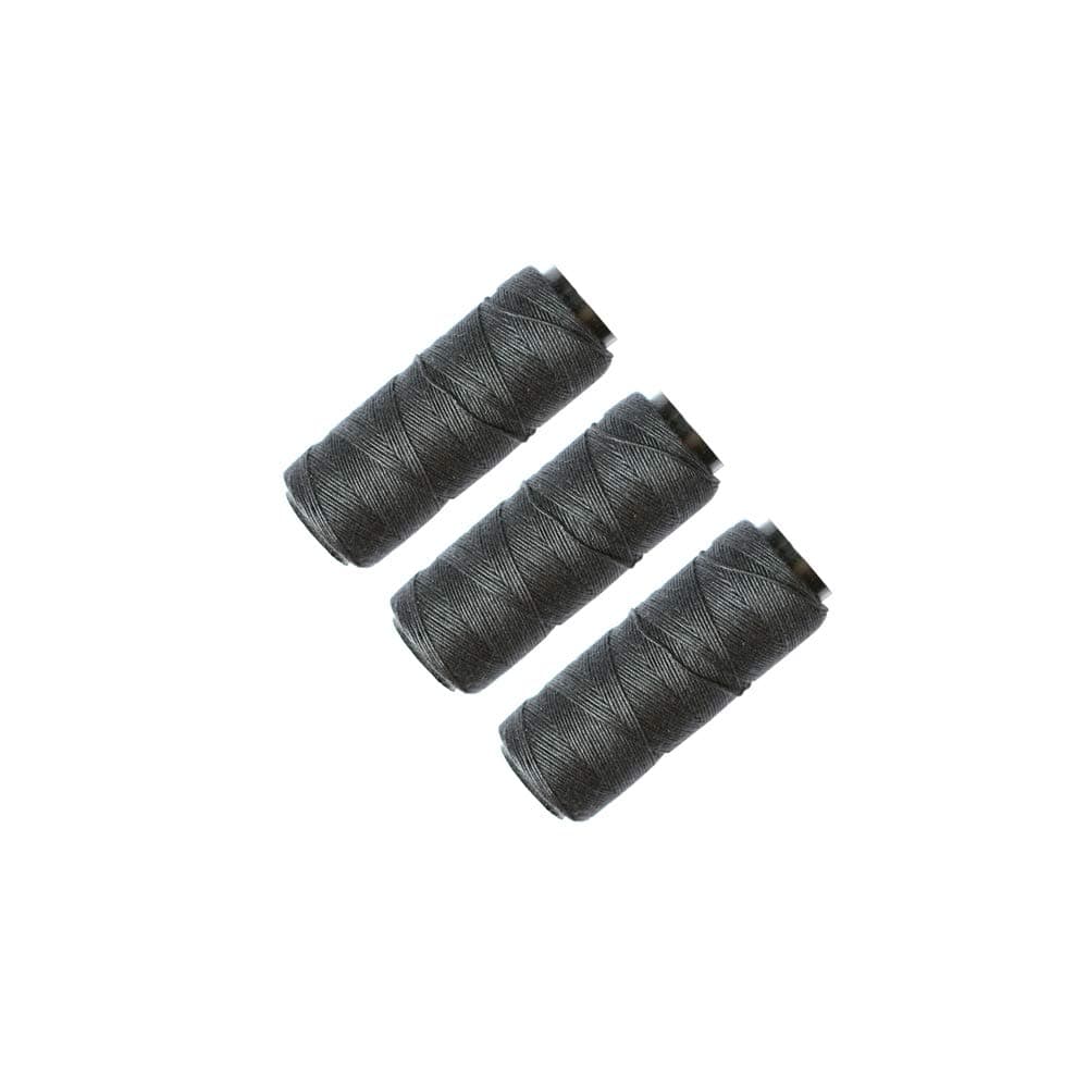 3 Rolls Sewing Threads Weaving Threads Using for Hand Sewing Hair Weft Hair Extensions Wig DIY (Black)