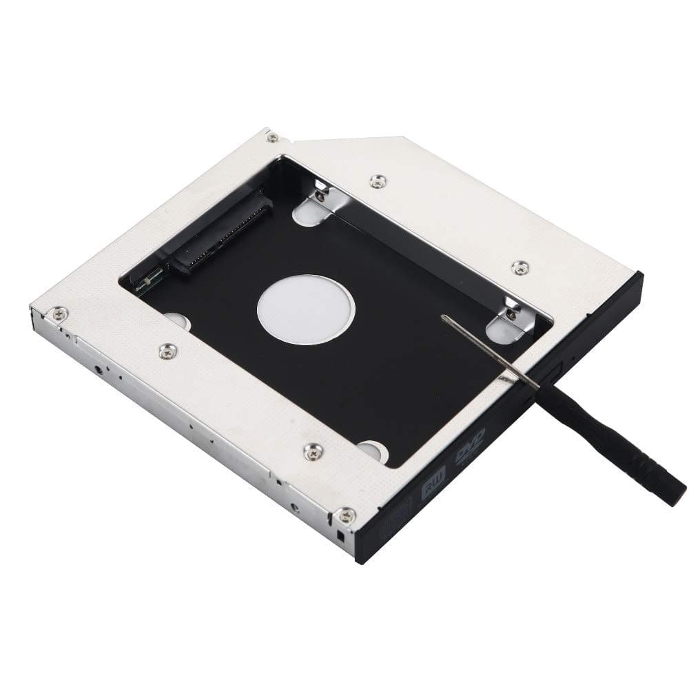 De Young SATA 2nd Hard Drive Caddy Case for 12.7mm Universal Laptop CD/DVD-ROM Optical Bay