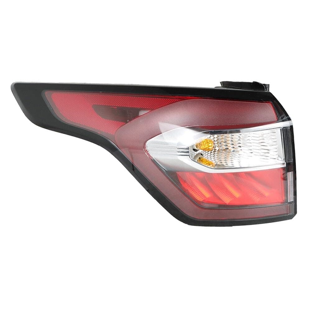 Tail Light Assembly Left Driver Side Red Clear Brake Lamp with Bulb for Ford for Escape S Plus/SE/Titanium/Trend Advance 17-19 & SEL 18-19 Bulbs 10.24Inch-Item Height TL479893DT