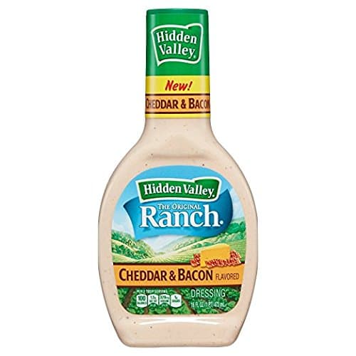 Hidden Valley Ranch Dressing Cheddar & Bacon 16oz Bottle (Pack of 6)