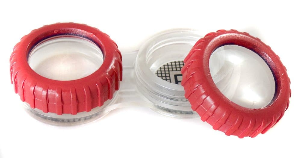 Beyond Optics E-Z Find Contact Lens Case, Red by Beyond Optics