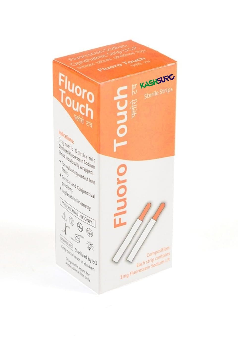 Ophthalmic Fluoro Touch Strips - Pack of 100 Strips