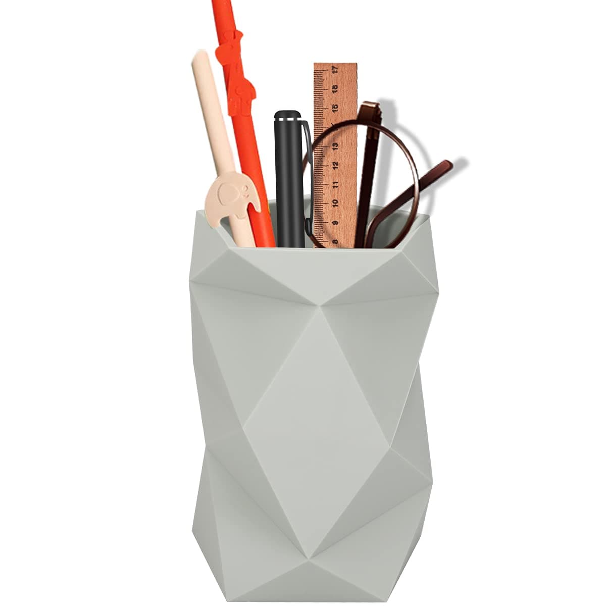 Creative Design Silicone Pen and Pencil Holder (Grey)