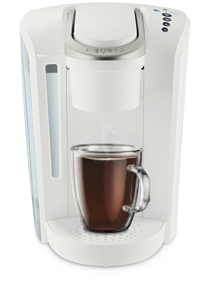 Keurig K-Select Coffee Maker, Single Serve K-Cup Pod Coffee Brewer, With Strength Control and Hot Water On Demand With Strength Control and Hot Water On Demand Matte White K-Select