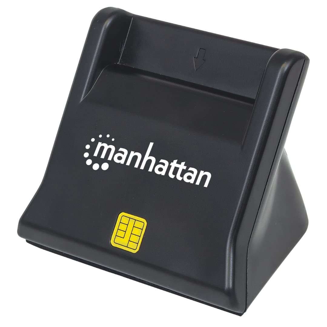 MANHATTAN Standing USB Smart/Sim Card Reader (102025)